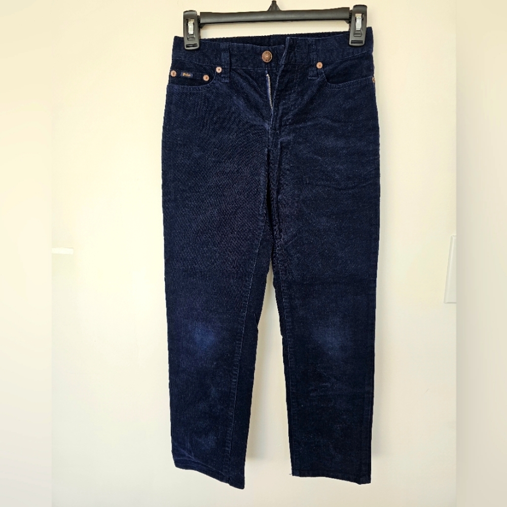 Ralph Lauren Boys Size 10 Dark Blue Corduroy Pants